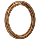 Marco de bronce para fotocerámica oval - 9x12cm - Para pared - 375