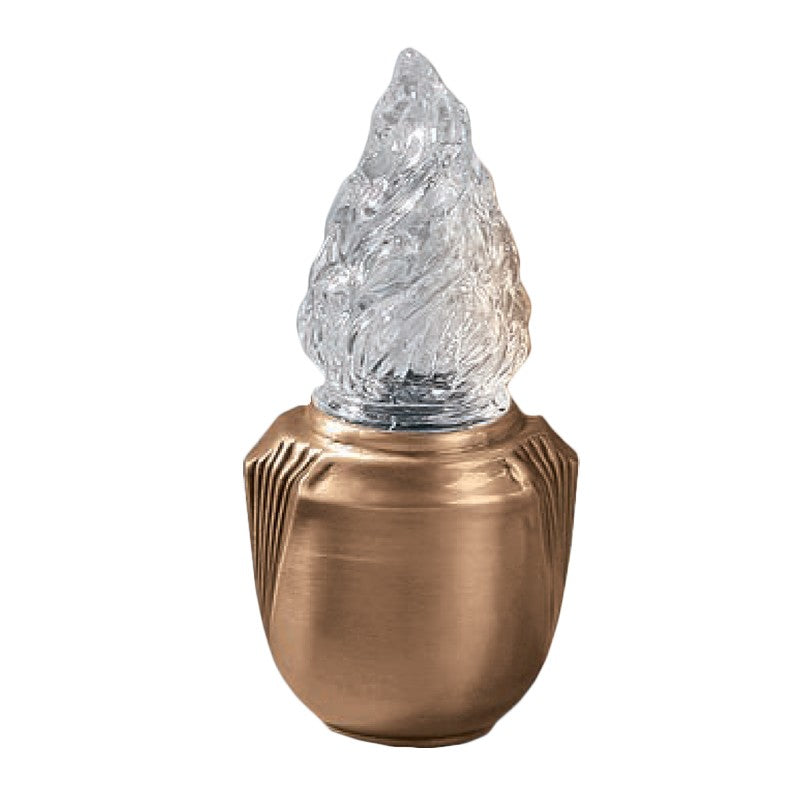 Lampe votive 20x9cm - Bronze, sur pied 741