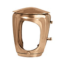 Farol portavelas para cementerio 21x16cm - De bronce, fijación a suelo 745