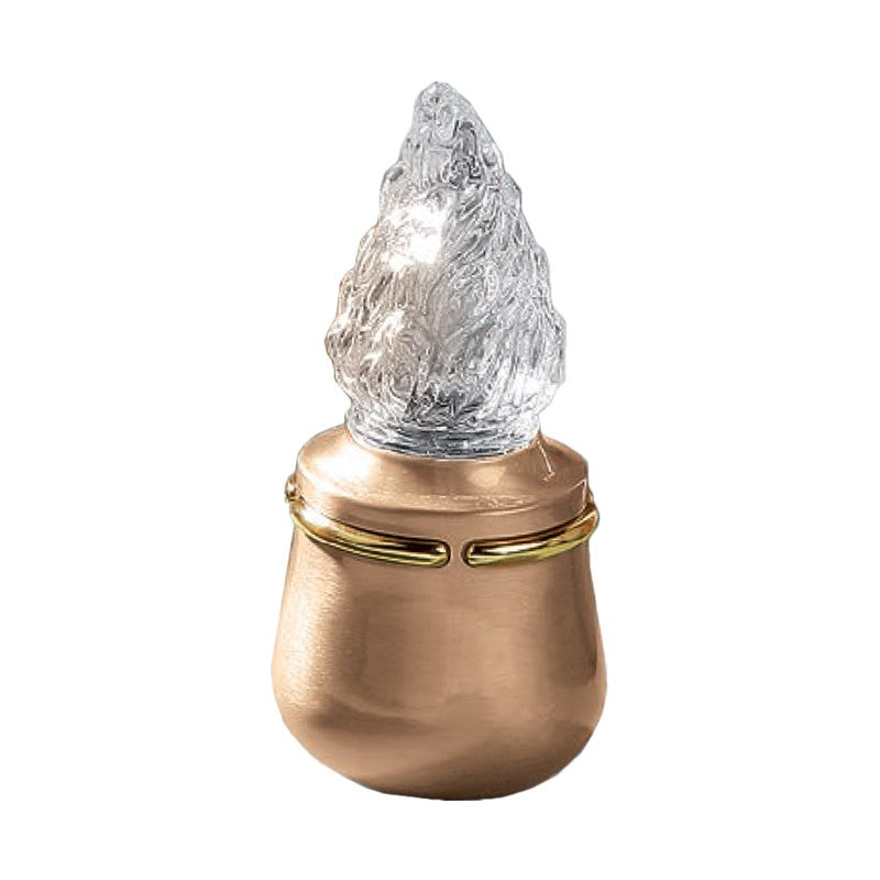 Lampe votive 26x10,5cm - Bronze, sur pied 784