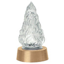 Farol luz a pilas para lápida empotrable 17x9cm - En bronce con llama de cristal tallado - De suelo 50117