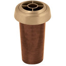 Vase à fleurs encastré pour cimetière 16.5x21.5cm - Bronze, avec intérieur amovible - Sur pied