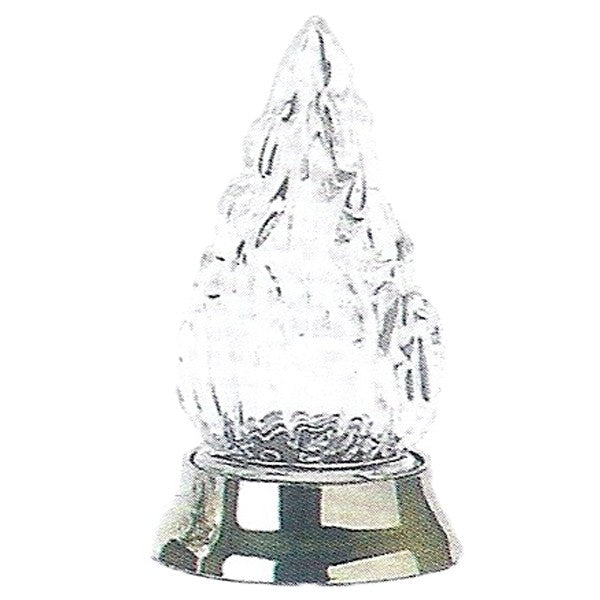 Flamme pour lampe votive 5x13cm - Flamme en cristal avec base en bronze