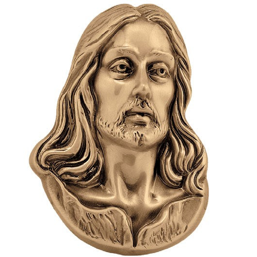 Bronzetafel Dekoration - Christus 11,5x16,5cm - Wandapplikation 51402