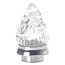 Tulipa en cristal para lamparas - Llama de cristal con base cromada