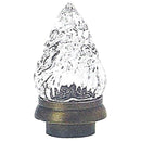 Tulipa en cristal para lamparas - Llama de cristal con base cromada