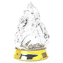 Flamme für Votivlampe 4x9cm - Kristallflamme mit Chromsockel