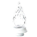 Tulipa en cristal para lamparas - Llama de cristal con base de bronce