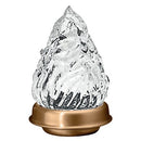 Tulipa en cristal para lamparas - de cristal con casquillo de bronce