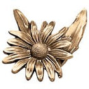 Figuras para nichos - Rama Con Margarita de Bronce 8x8cm - Fijación a pared 54016