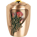 Bronze Aschenurne 22cm - Für die Aufbewahrung der Asche des Verstorbenen im Haus oder auf dem Friedhof 7008