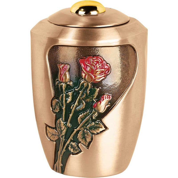 Urna Per Ceneri ESplanade In Metallo Rosa | Decorazione Funeraria Commemorativa 15,2 Cm - 3