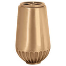 Vase à fleurs pour cimetière 20x12cm - Bronze, avec intérieur amovible - Montage mural 8400-P4