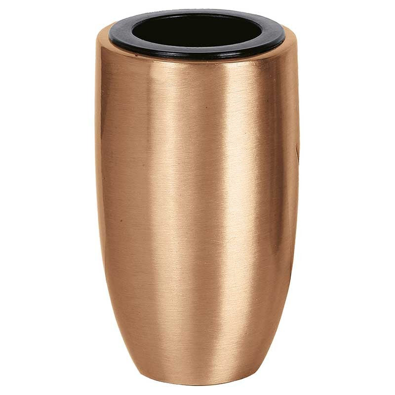 Vaso portafiori per ossari da 11x6,5cm - In bronzo, a parete - Con interno rimovibile in plastica 9010-P16