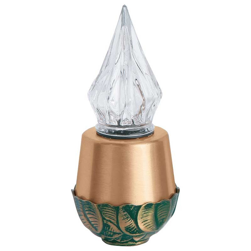 Lampe votive 20x10,5cm - Bronze, sur pied 9326