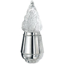 Farol luz a pilas para lápida Clear 18cm - En acero con llama de cristal tallado - De pared