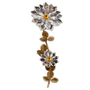 Figuras para nichos - Rama Con Doble Copo De Nieve de Bronce 24cm - Fijación a pared 301108