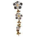 Figuras para nichos - Rama Con Lirio Triple de Bronce 36cm - Fijación a pared 303103