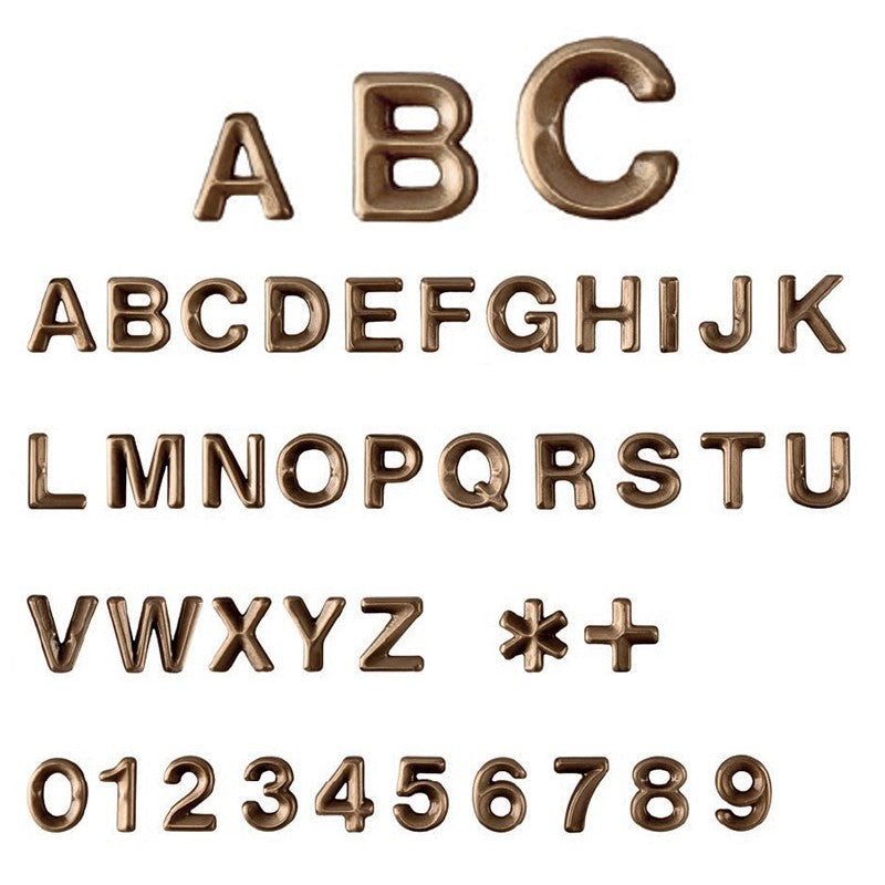 Lettere per lapidi - Pacchetto da 25 lettere - Stile Avant - Caratteri singoli