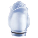 Tulipa en cristal para lamparas - Pimpollo De Rosa de cristal cepillado 10,5cm