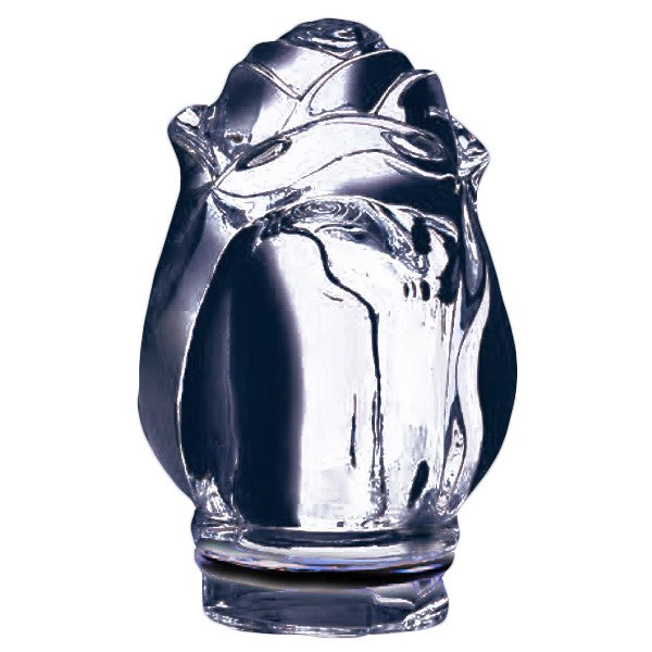 Flamme pour lampe votive - bouton de rose en cristal 10,5cm