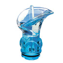 Tulipa en cristal para lamparas - Cala de cristal azul claro 11,2cm