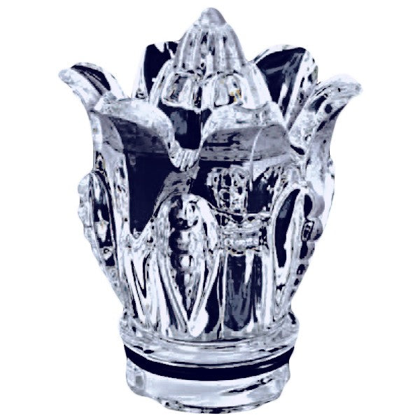Fiamma per lampada votiva - Campanula in cristallo 9cm