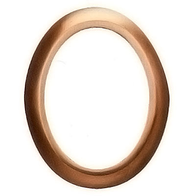 Ovaler Fotorahmen aus Bronze - verschiedene Größen - Wandmontage - Wirbel