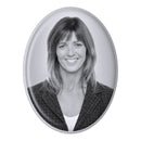 Fotocerámica funeraria oval - Fotonicho personalizable para cementerio en diferentes medidas