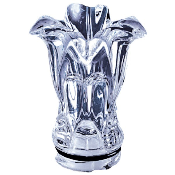 Fiamma per lampada votiva - Giglio in cristallo 10,5cm