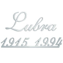 Lettres de pierre tombale en acier - Style italique étroit - Tôle perforée