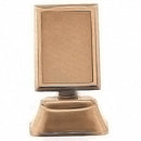 Marco de bronce para fotocerámica rectangular - diferentes medidas - Con pié - costanza