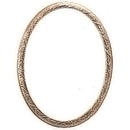 Ovaler Fotorahmen aus Keramik-Bronze - verschiedene Größen - Wandmontage - Fischgrätenmuster