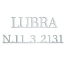 Lettres de pierre tombale en acier - Style romain Inox - Tôle perforée