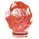 Flamme für Votivlampe - Rosa Kristall Frontalrose 9.5cm